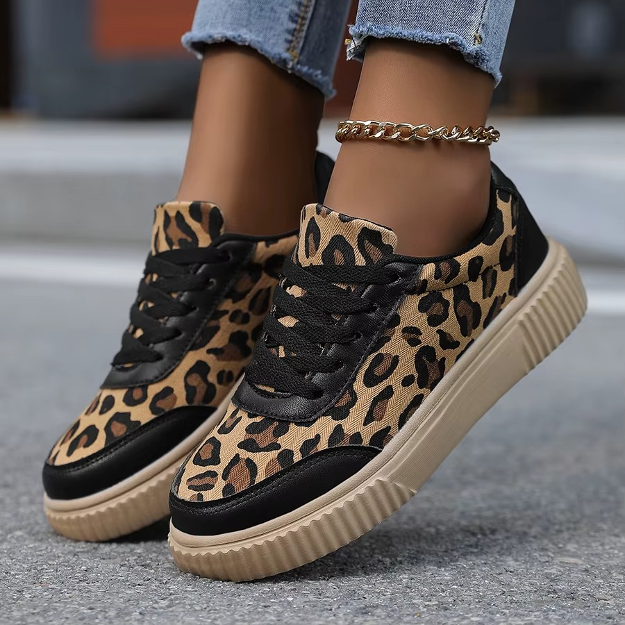 Orthopedic Leopard Sneakers