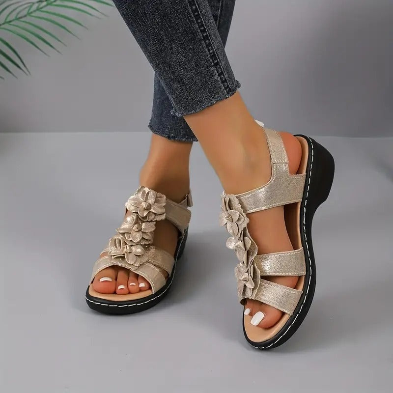 Fine Flower Orthopedic Sandal