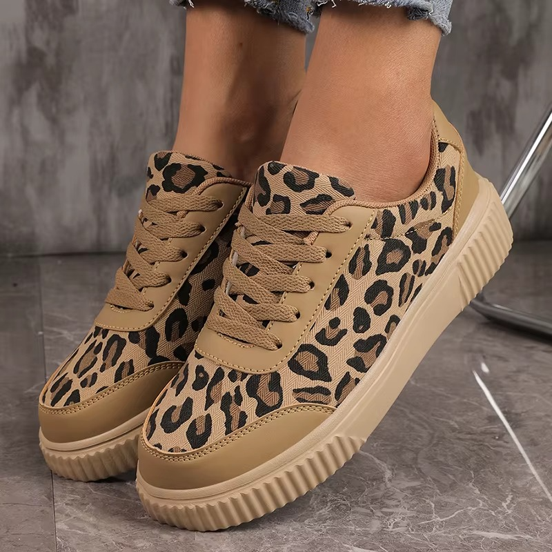 Orthopedic Leopard Sneakers