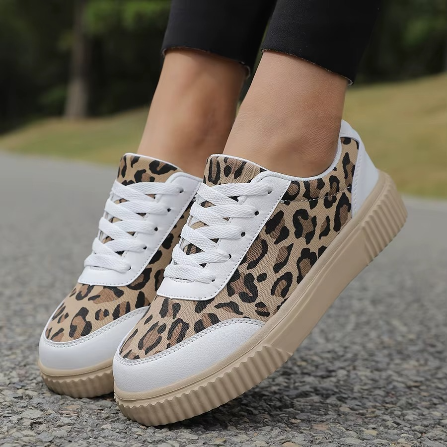 Orthopedic Leopard Sneakers