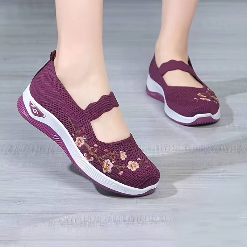 Orthopedic Floral Fit Sneakers